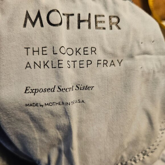 Mother Women Mid-Rise The Looker ankle step fray Jeans 25 Indie Clean Girl - Picture 7 of 16